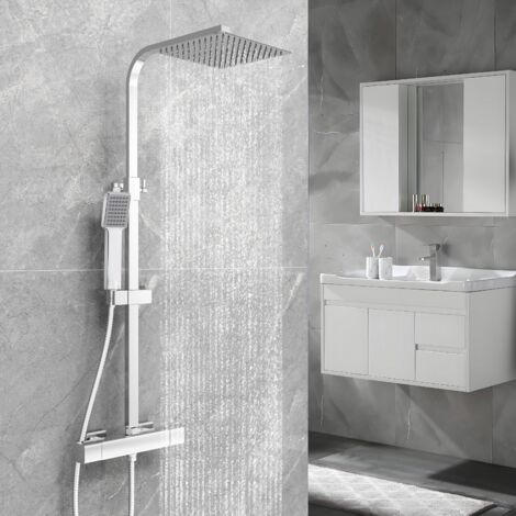 Ensemble De Douche Thermostatique Encastré Avec Fonction Pluie Et