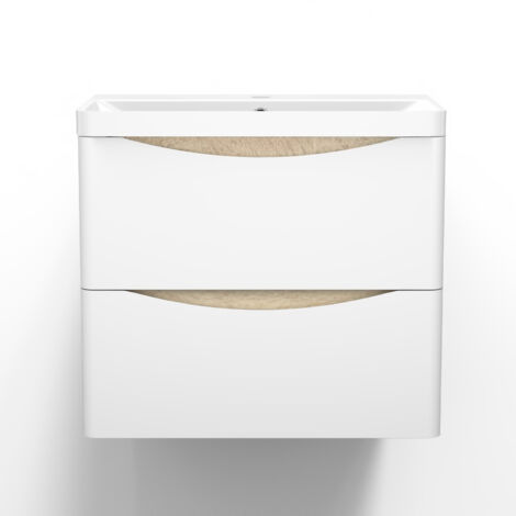Ocean Meuble de Rangement avec Tiroir, 59 x 34.5 x 50 cm, Blanc (1/5)
