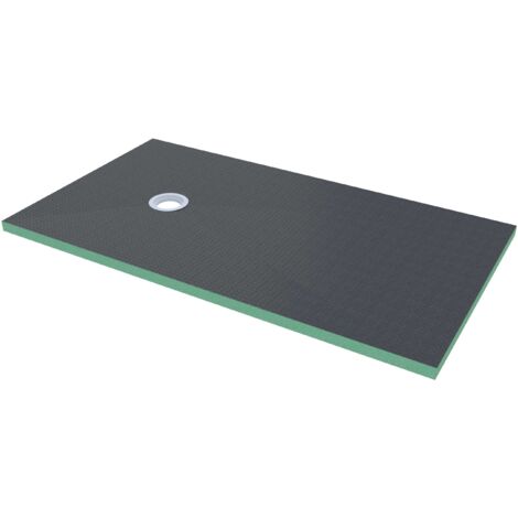 Océan Receveur de douche recoupable sur mesure 1600x900 mm - Recoupable, à carreler - Étanchéité renforcée - 40 mm d'épaisseur