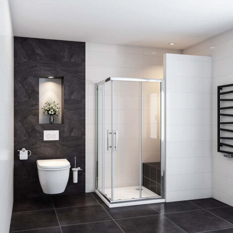 Océan Cabine De Douche 120x70x185cm 2 Portes Coulissantes Accès D'angle (1/5)