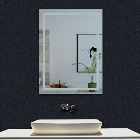 Miroir De Salle De Bain LED ARICA Avec Bluetooth Et Météo - Fixation Murale, Argenté, Moderne