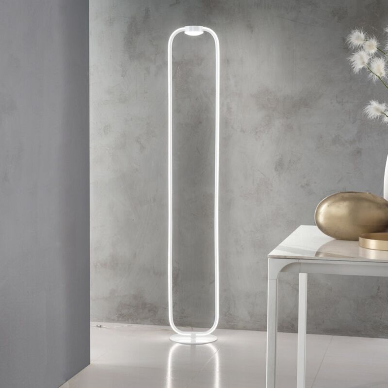 Lampada LED da terra piantana soggiorno design ad arco minimal moderno  Rigel