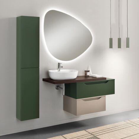 Mobile Bagno con lavabo da appoggio e 2 cassettoni - MIXI B (1/5)