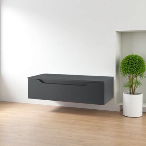 Cassetto da bagno sospeso 100 cm Grafite Opaco - GIGLIO