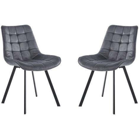 Set 2 Sedie Da Pranzo In Velluto Con Gambe Dorate | Stile Moderno, Imbottite, Per Cucina O Sala - Foto 8