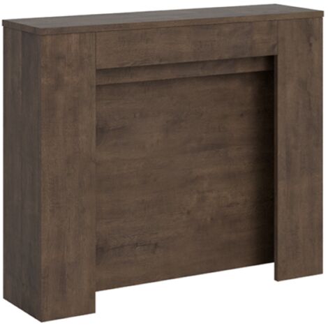 Consolle allungabile - KIBA - Colore: Noce - Dimensioni: 90x25/211