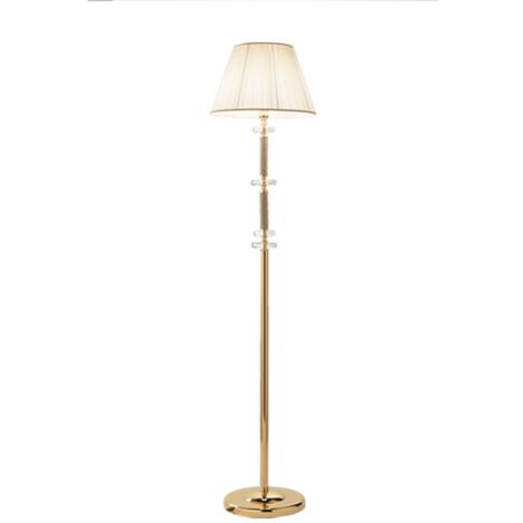 Piantana DIDO in vetro trasparente lavorato a mano Oro H176 cm (1/2)