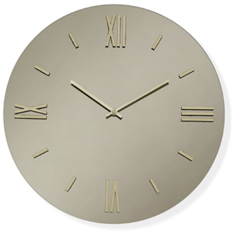 Orologio da parete rotondo in cristallo Bronzo D40 cm - ROY