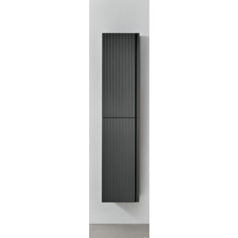 Colonna da bagno reversibile moderna ARTICO a 2 ante ANTRACITE OPACO (1/2)