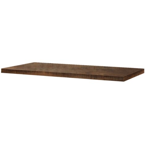 Mensolone in legno sospeso 120 cm per lavabo bagno NINFA Tabacco