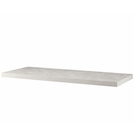 Mensolone in legno sospeso 120 cm per lavabo bagno NINFA Grigio spatolato