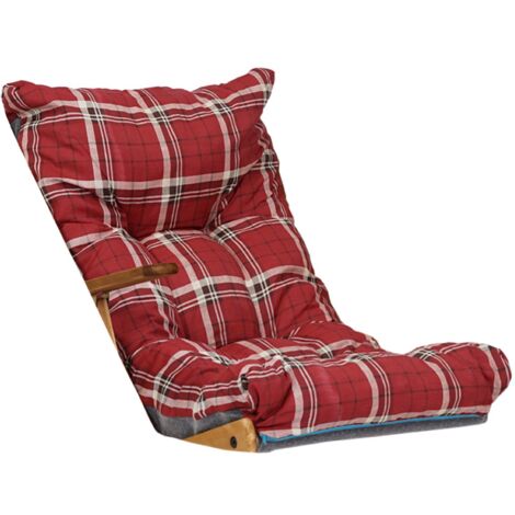 Cuscino imbottito per poltrona relax sdraio o dondolo - Rosso Luk