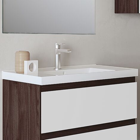Lavabo incasso spalla alta 62x48 cm ceramica bianco lucido
