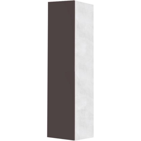 Colonna portascope in legno a 1 anta Grafite e struttura Grigio (1/2)