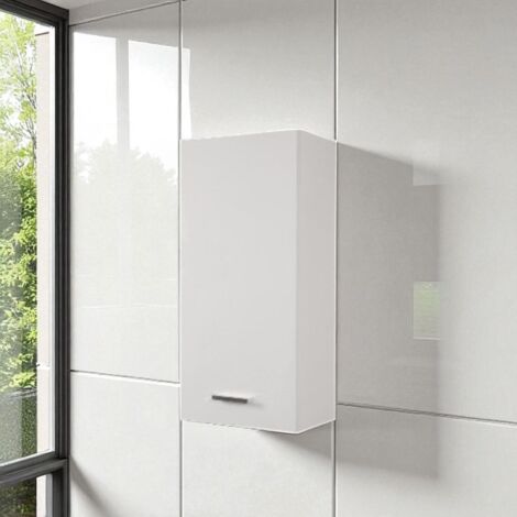 Pensile sospeso singolo 34x22 apertura SX Bianco Lucido (1/2)