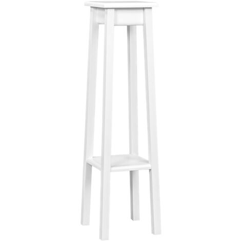 Colonna arredo portavaso in legno MEDIUM H97 Laccato Bianco