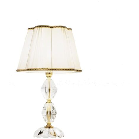 Lampada da tavolo 1 luce E14 - cristallo e vetro BRIGIDA 25x44 cm (1/3)