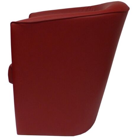 Poltrona in ecopelle bordeaux poltroncina