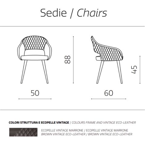 Sedia In Stile Coloniale Guru Shop | In Teak E Pelle | 95x45x45 Cm | Altezza Seduta 48 Cm | Marrone - Foto 7