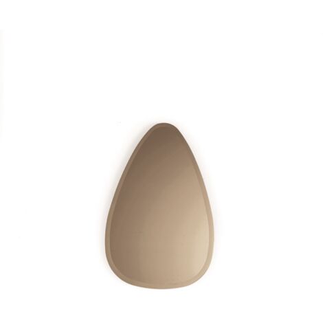Specchio da parete a goccia con bisellatura perimetrale NORA Bronzo