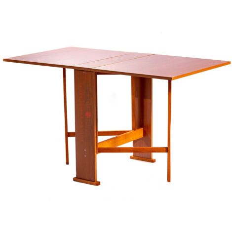 Tavolo da pranzo richiudibile in legno 136x74 cm SUSANNA Ciliegio (1/5)