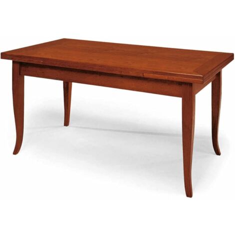 Tavolo in legno massello 160x85 finitura CILIEGIO allungabile a 240 cm (1/2)
