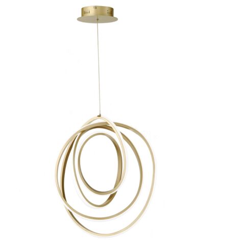 Lampada a sospensione GOLDEN in metallo verniciato Oro a LED 50 cm (1/4)