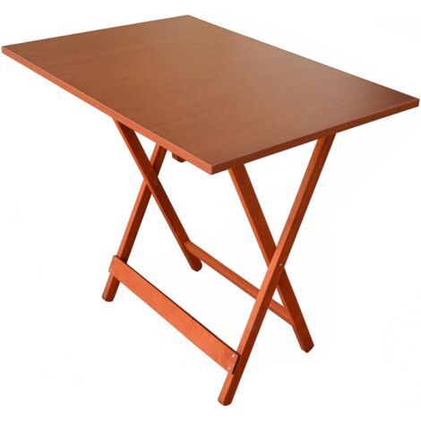 Tavolo legno richiudibile piano in formica Ciliegio 60X87 cm