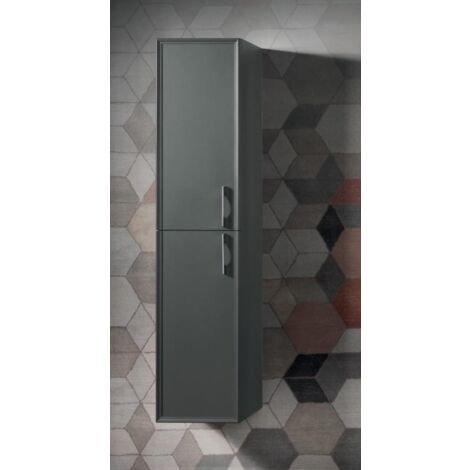 Colonna da bagno moderna reversibile CLASSIC a 2 ante ANTRACITE OPACO (1/2)
