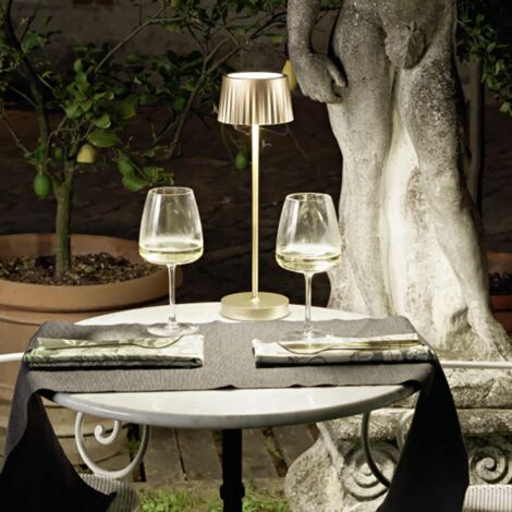 Lampada LED Ricaricabile Senza Fili - Moderna Da Tavolo, Comodino O Scrivania | 3 Modalit&agrave; Touch | 38cm | Batteria Interna