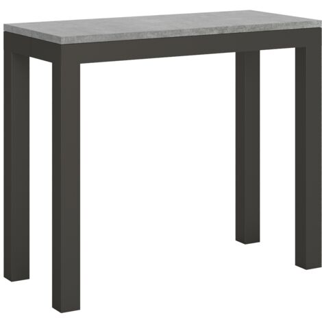 Tavolo consolle "Caserta" allungabile in legno per sala da pranzo -Allungabile fino a 300 cm / Evolution / Cemento (1/5)
