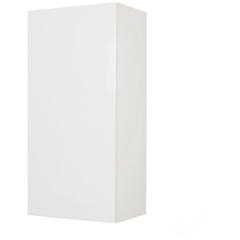 Pensile sospeso 30x22 con anta reversibile Bianco Lucido