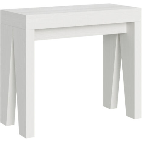 Consolle NAXY Bianco Frassino allungabile a 300 cm