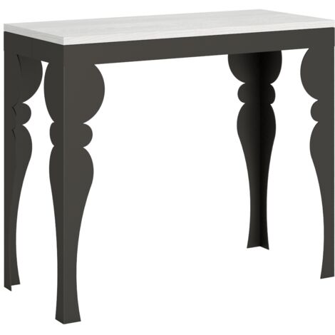 Consolle 90x40 cm allungabile a 300 cm PAXON EVOLUTION Bianco Frassino (1/5)