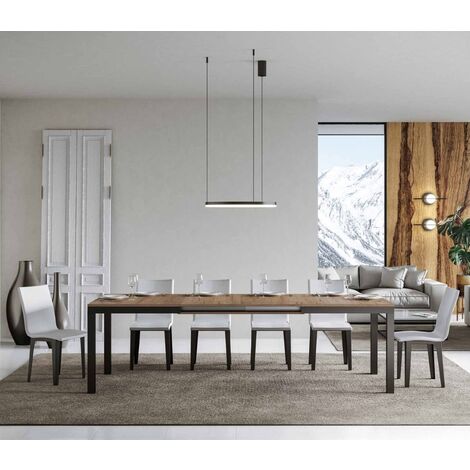 Tavolo allungabile fino a 440 cm EVERYDAY Evolution 180 con piano finitura Quercia Natura