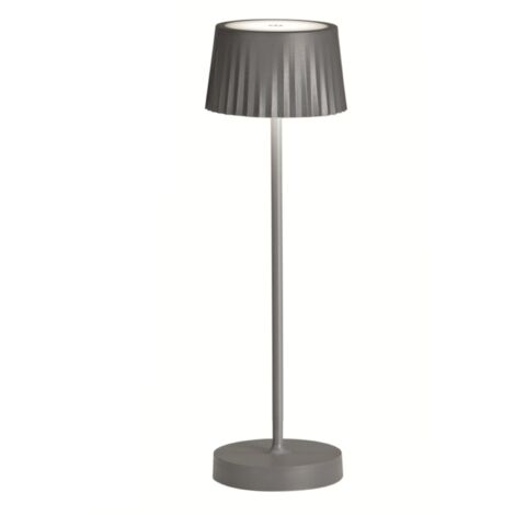 LAMPADA LED TAVOLO AURORA RICARICABILE IP54 3000k+RGB CORTEN - Accessori e Varie
