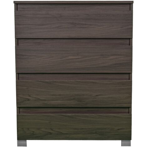 Cassettiera Per Cucina Argonauta Italia - 4 Cassetti In Legno Olmo, H 85x50x40 Cm, Con Maniglie Cromate - Foto 9