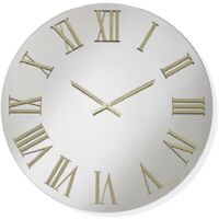 Orologio rotondo D80 cm in cristallo Chiaro e numeri Oro - TIWAR