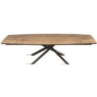 Tavolo allungabile FLOYD 300 cm con piano in Rovere Crudo