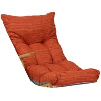 Cuscino Imbottito Di Ricambio Per Poltrona Sdraio - Giallo/Arancio | Tessuto Antistrappo - Foto 3