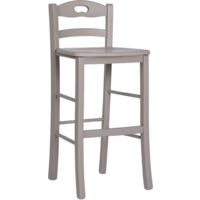 Sgabello in legno massello snack Tortora h 67