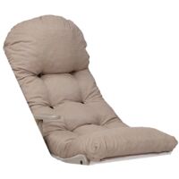 Cuscino Per Poltrona Papasan - Diametro 114 Cm, Imbottito, Motivo Erba Verde, Made In EU - Foto 2