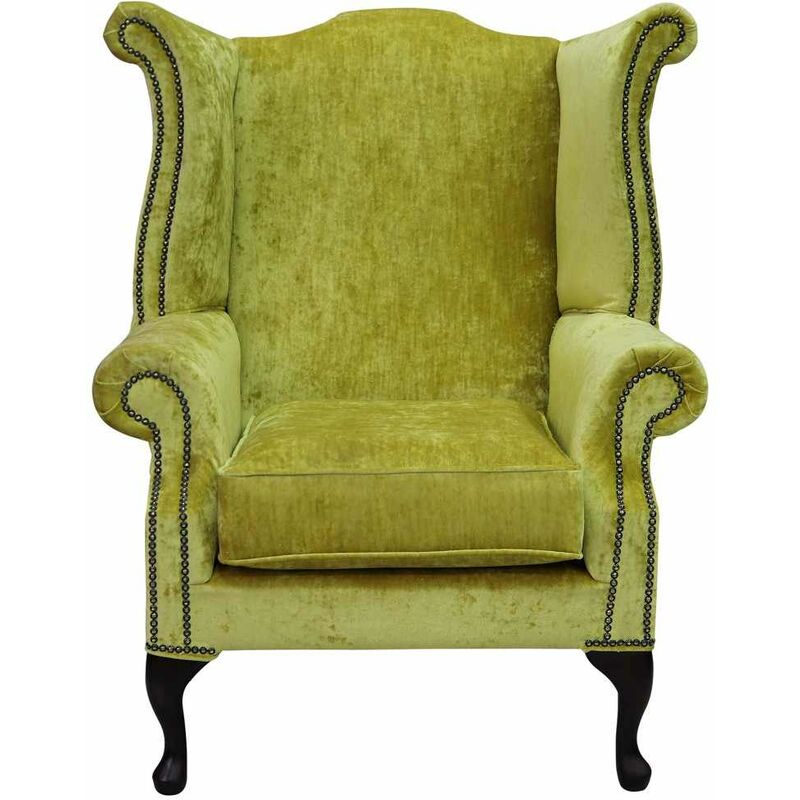 Mustard queen anne deals chair