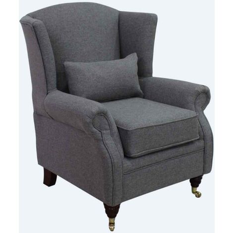 High back fireside online armchair