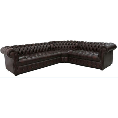 Deep buttoned deals corner sofa