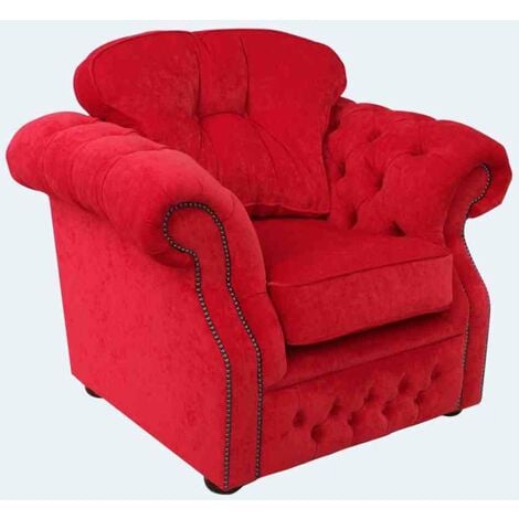 Chesterfield Era High Back Armchair Pimlico Rouge Red