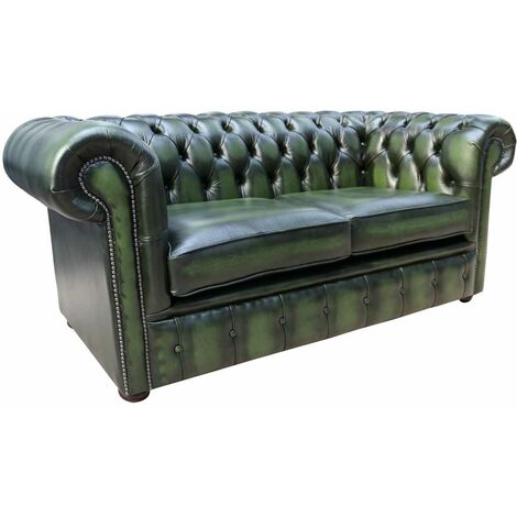 Green deals tufted sofa