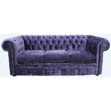 Lilac velvet store couch