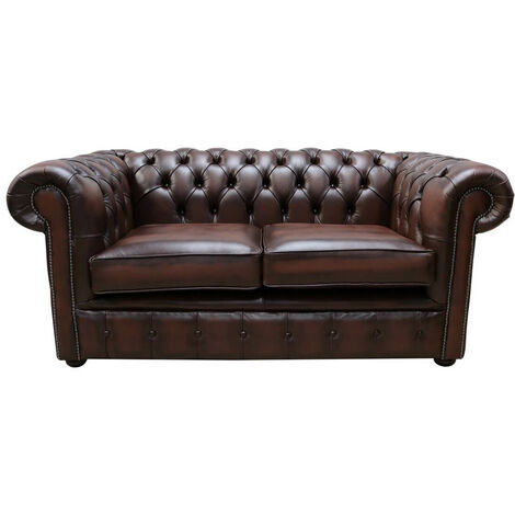 Traditional tufted on sale leather sofa