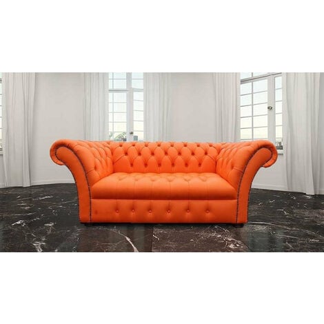 Orange deals settee sofa